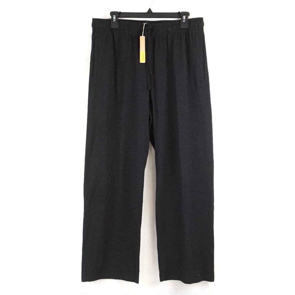 Skims Jersey Lounge Relaxed Fit Straight Leg Pant In Obsidian Men's Size M (NWT)